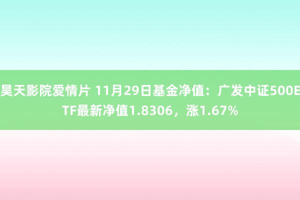 昊天影院爱情片 11月29日基金净值：广发中证500ETF最新净值1.8306，涨1.67%