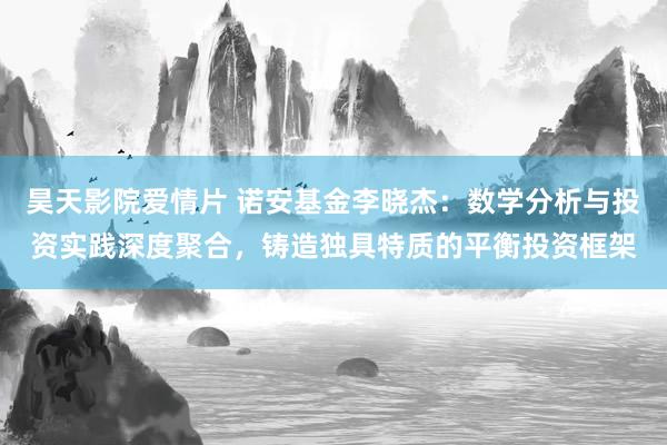 昊天影院爱情片 诺安基金李晓杰：数学分析与投资实践深度聚合，铸造独具特质的平衡投资框架