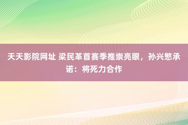 天天影院网址 梁民革首赛季推崇亮眼，孙兴慜承诺：将死力合作