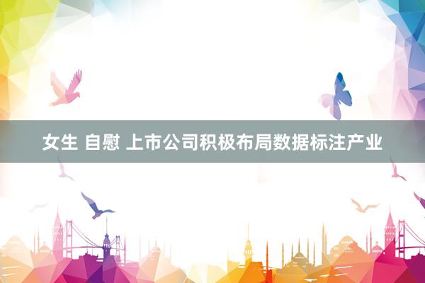 女生 自慰 上市公司积极布局数据标注产业